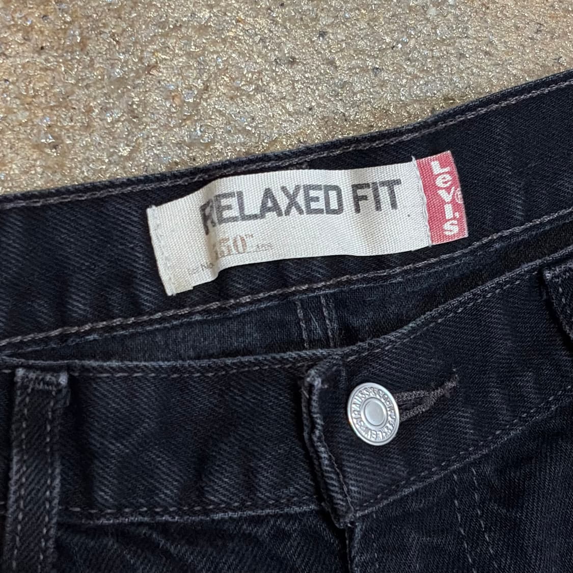 USA 빈티지 리바이스 550 블랙진 청바지 상품이미지3