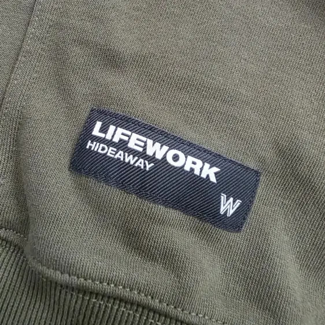 라이프워크 카키색 맨투맨 100 상품이미지6