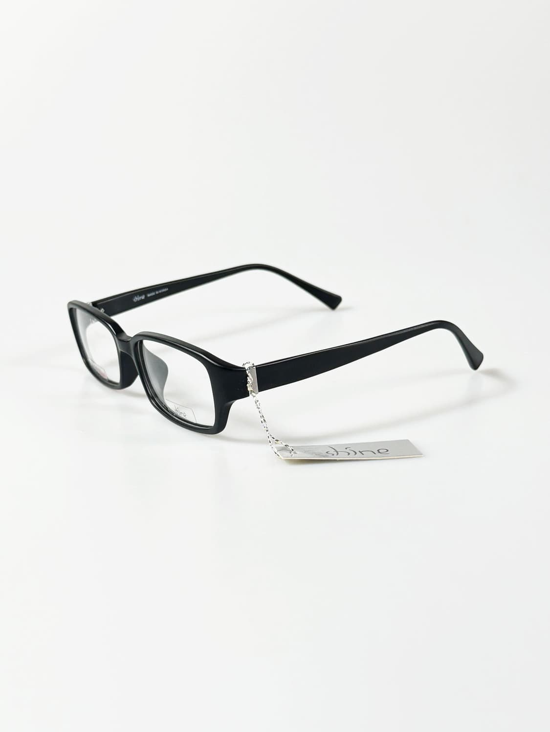 SHINE 맷블랙 뿔테 스퀘어 프레임 빈티지 안경 상품이미지4