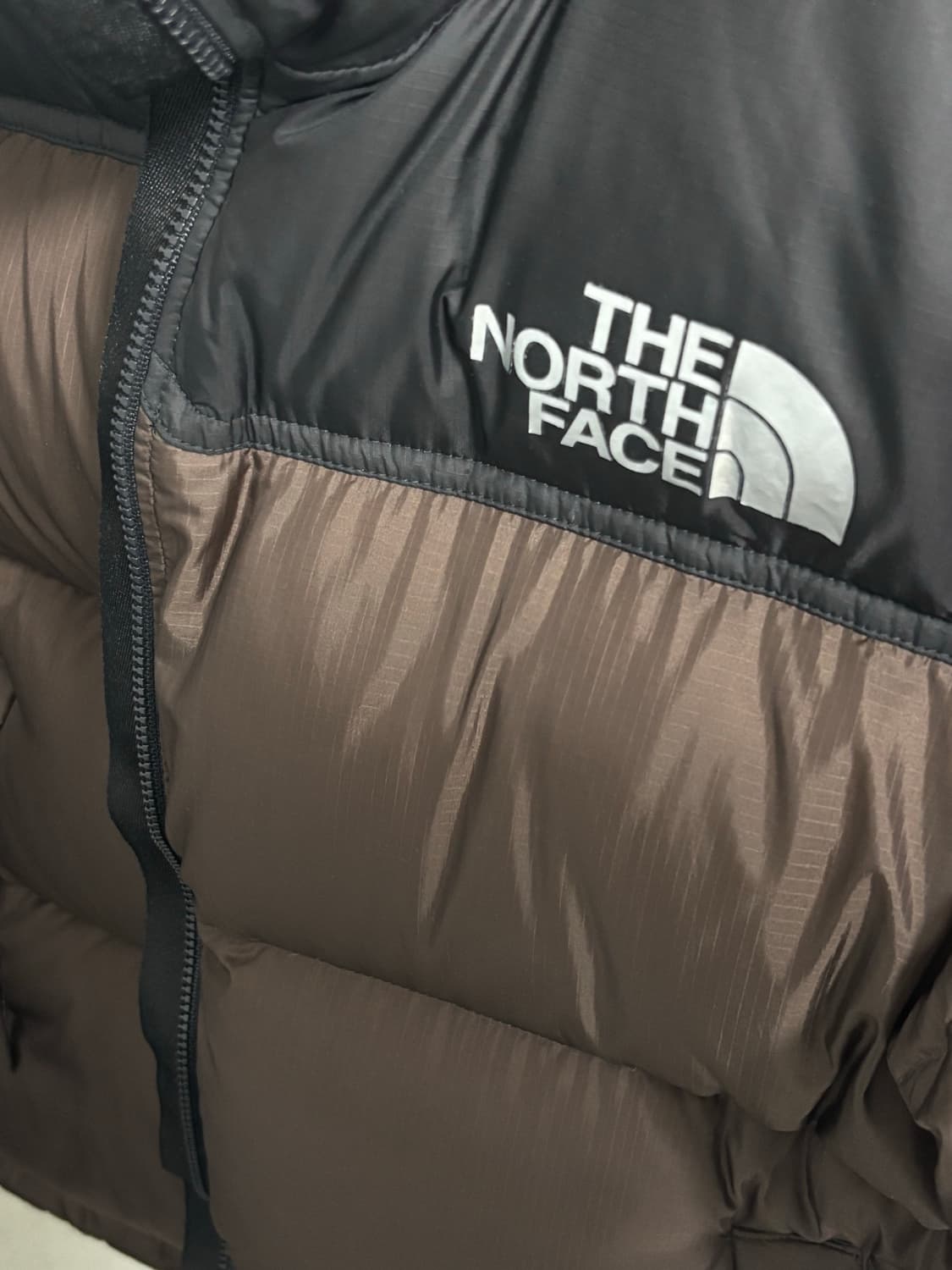 노스페이스 화이트 라벨 노벨티 눕시 에어 RDS 다운 자켓 브라운 상품이미지5