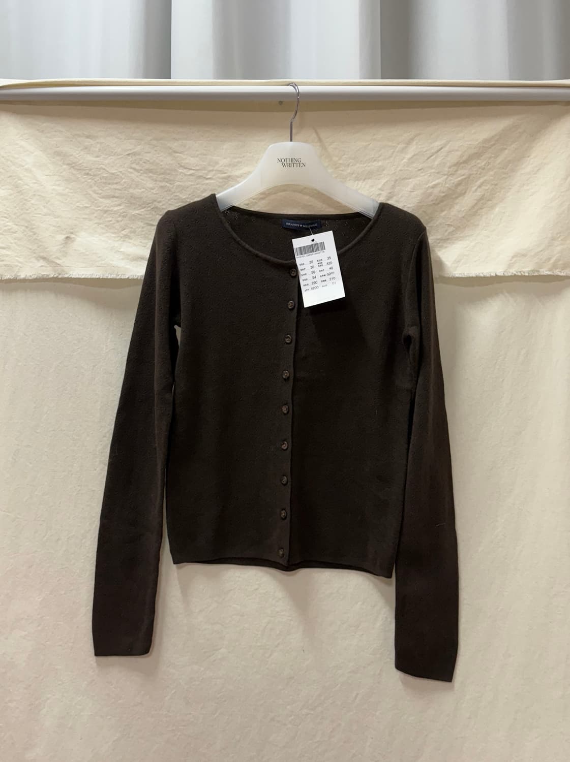 브랜디멜빌 펀칭 니트가디건 상품이미지1