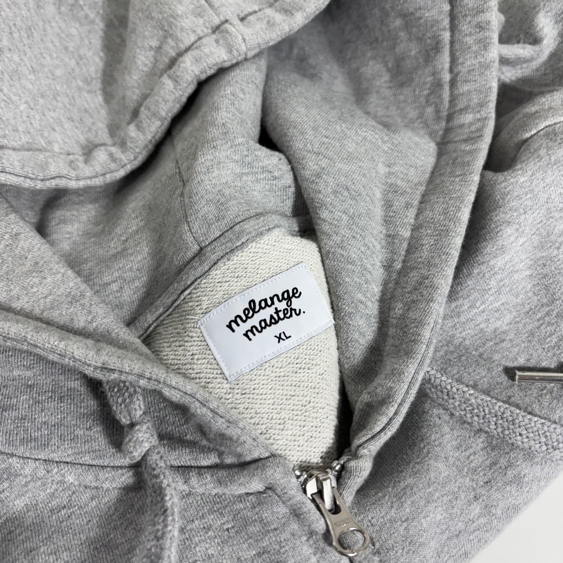 XL 멜란지마스터 그레이 투웨이 후드집업 상품이미지4