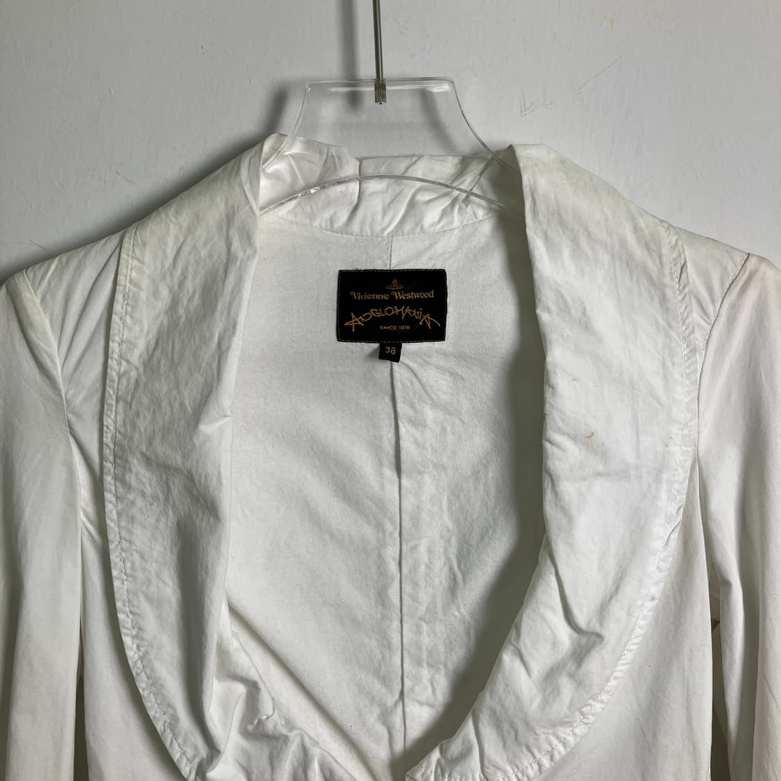 비비안웨스트우드 화이트 크롭 셔츠 자켓 38 상품이미지4
