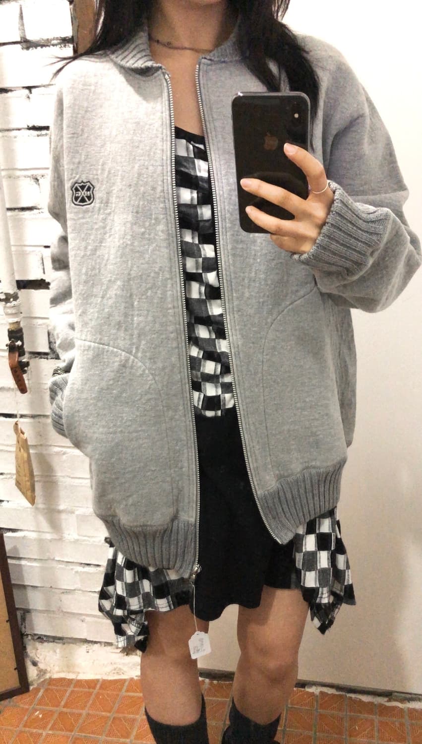 히스테릭글래머 그레이 자켓 상품이미지1