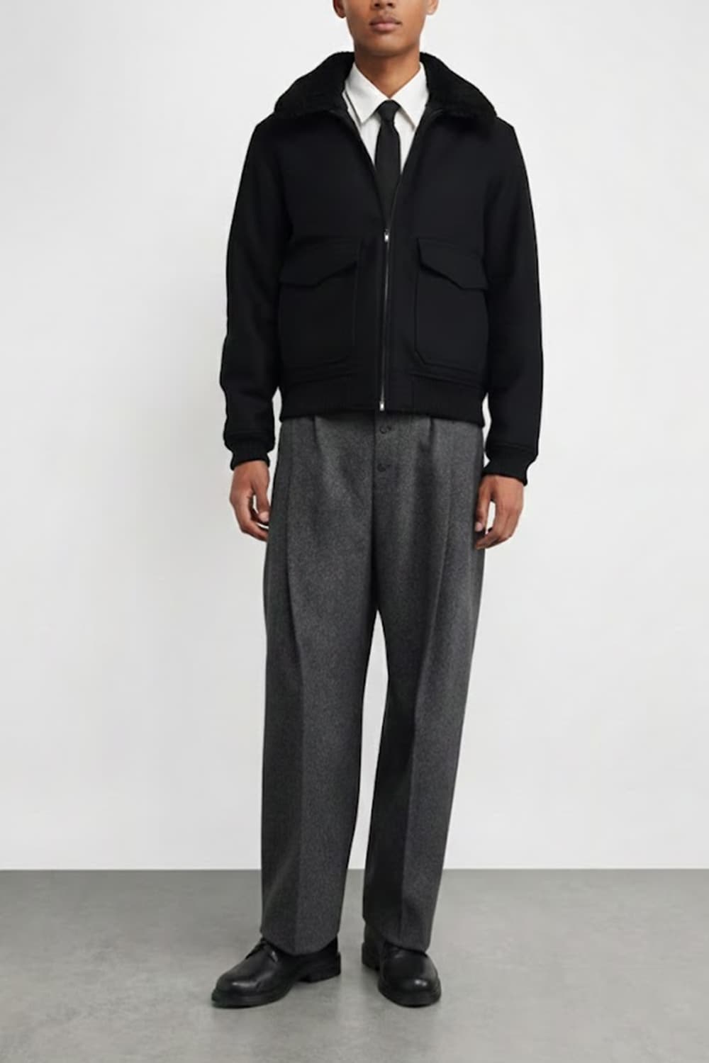 유니클로 투웨이 보머 점퍼 L 상품이미지3