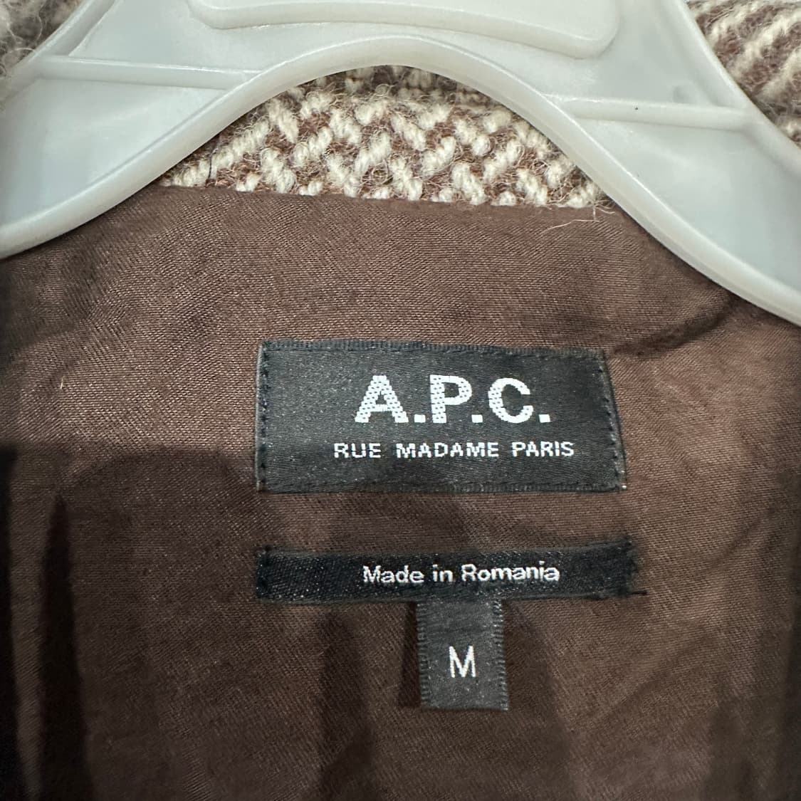 APC 아페쎄 헤링본 코트 M 상품이미지3