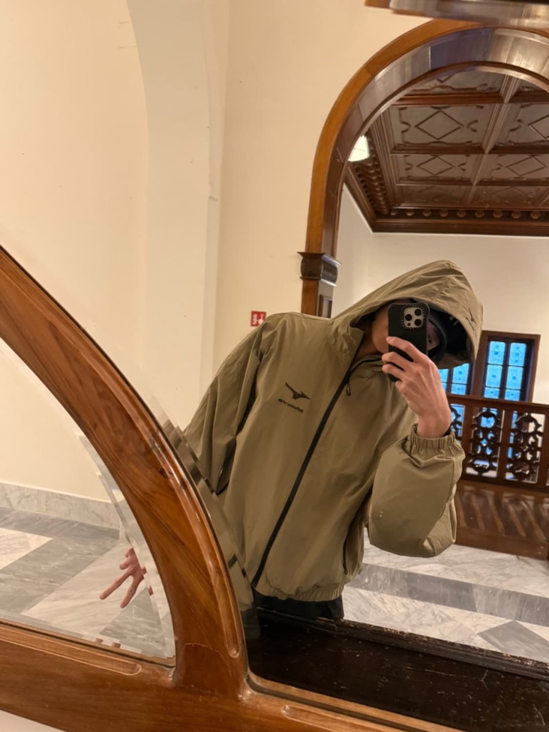 (L) STU 윈드 브레이커 (바람막이) 베이지 상품이미지3