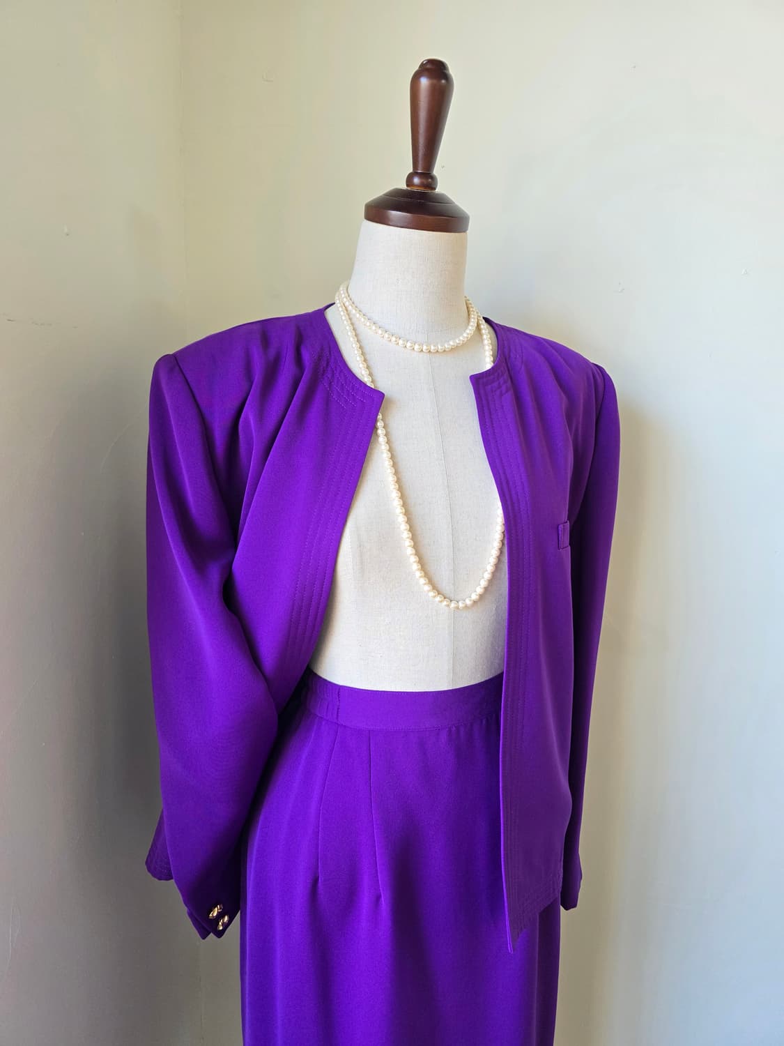 보라 오픈 자켓 셋업 상품이미지2