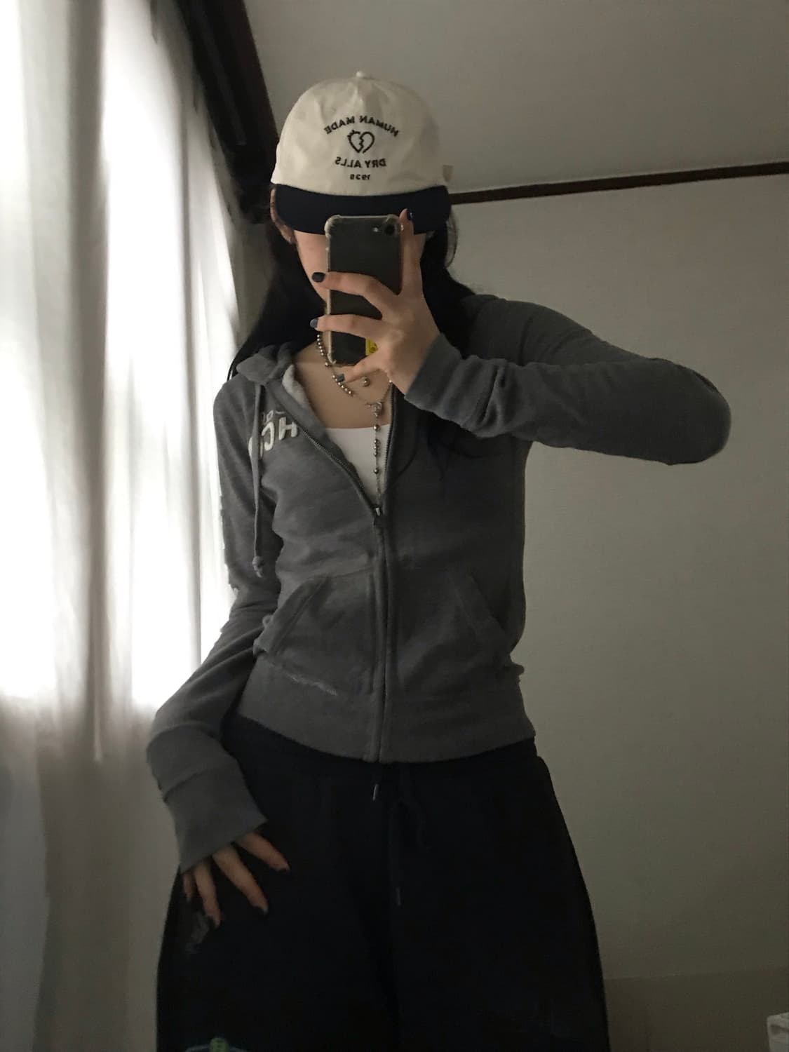 홀리스터 그레이 딱붙핏 후드집업 상품이미지7