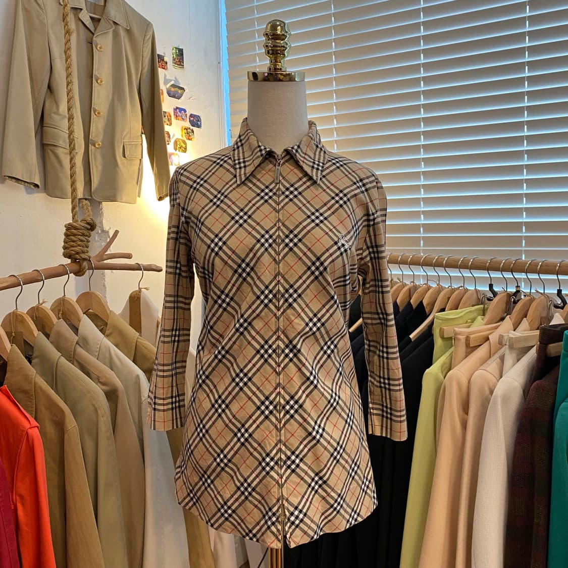 버버리 노바체크 7부 집업 상품이미지2