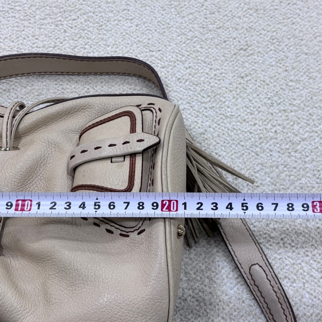 F 란셀 가죽 버킷백 0407E2 상품이미지5