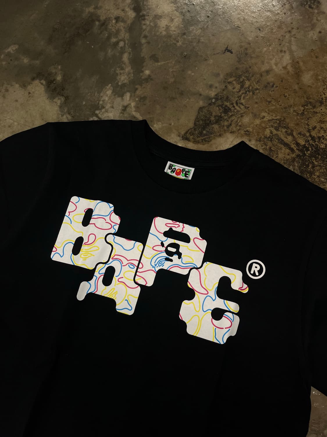 베이프 네온카모 블랙 S 상품이미지2