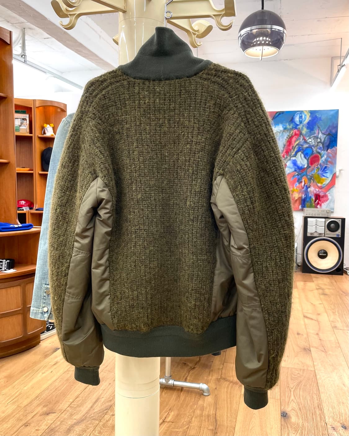 [S] 랙앤본 니트 봄버 자켓 상품이미지2