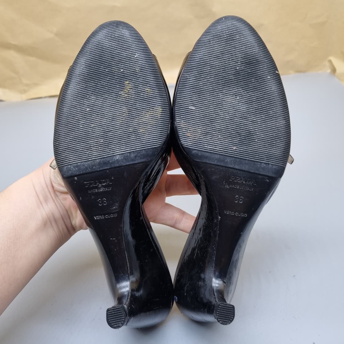 프라다 여성슬리퍼 36 220 굽8.5 상품이미지3