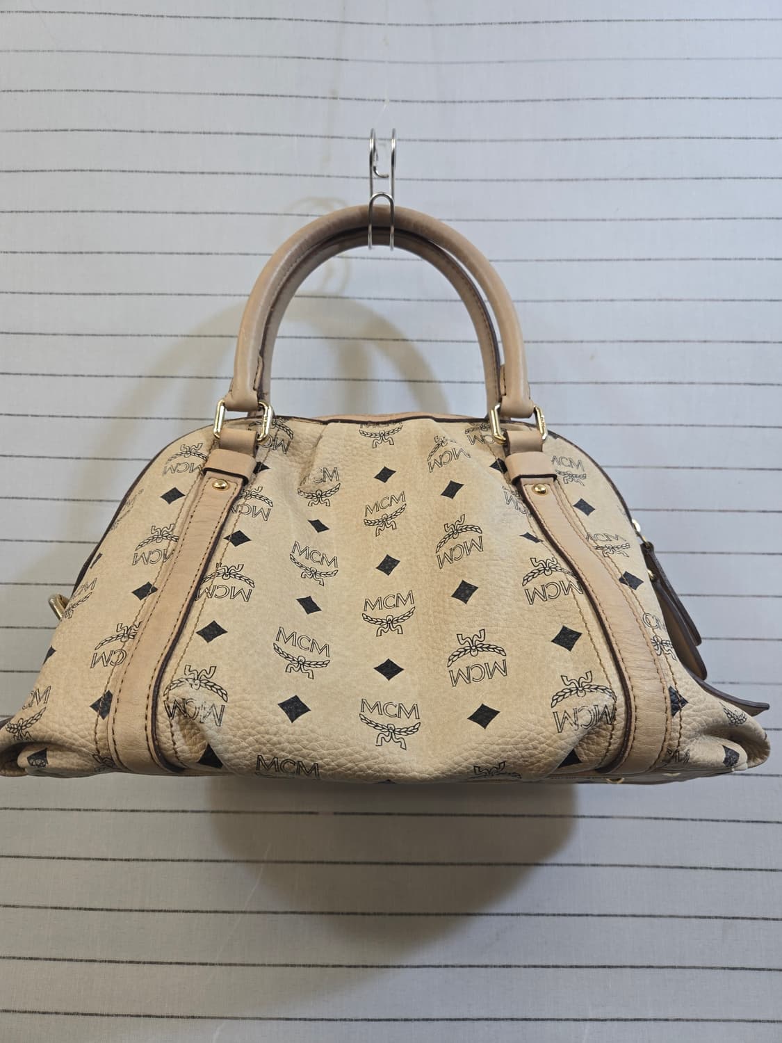MCM 비세토스 보스턴백 베이지 상품이미지8