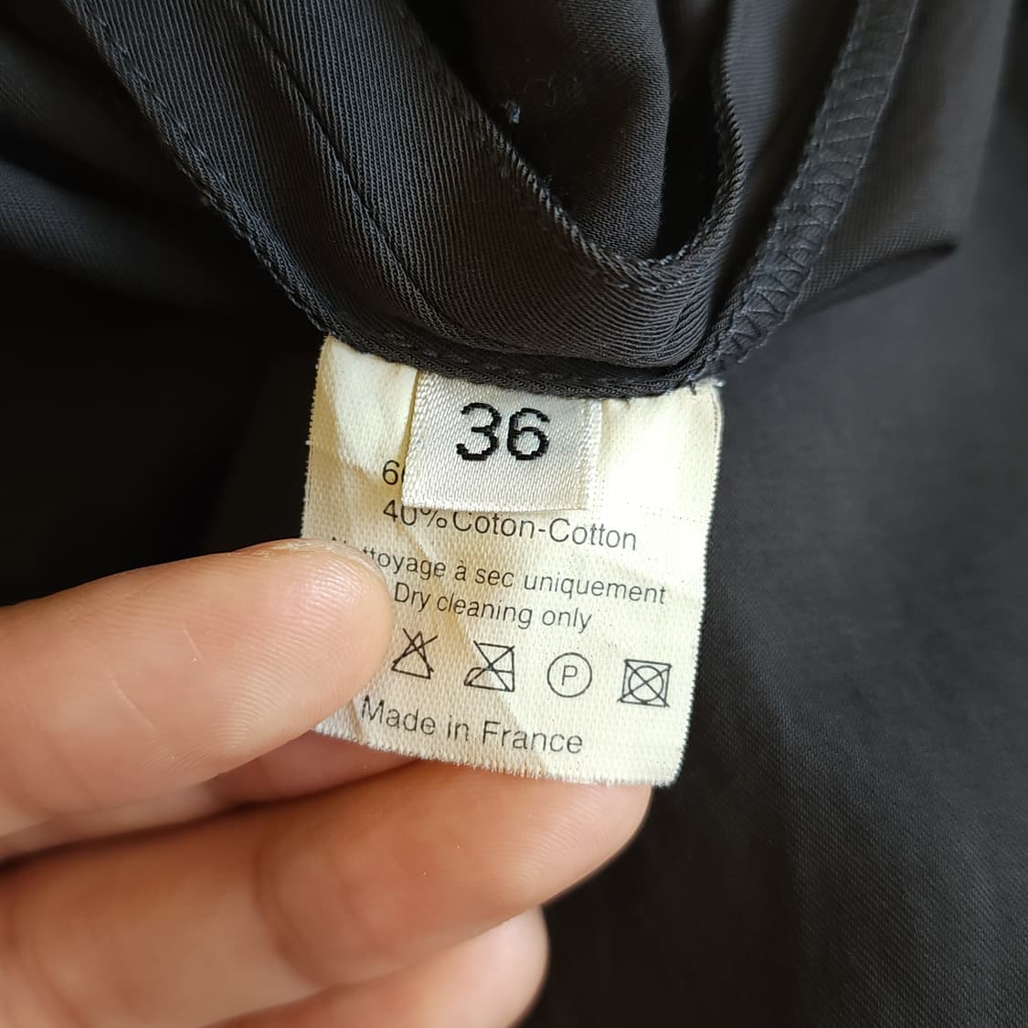 90s 랑방 빈티지 스커트 프렌치 사이드오픈 스커트 브라운 36 상품이미지10