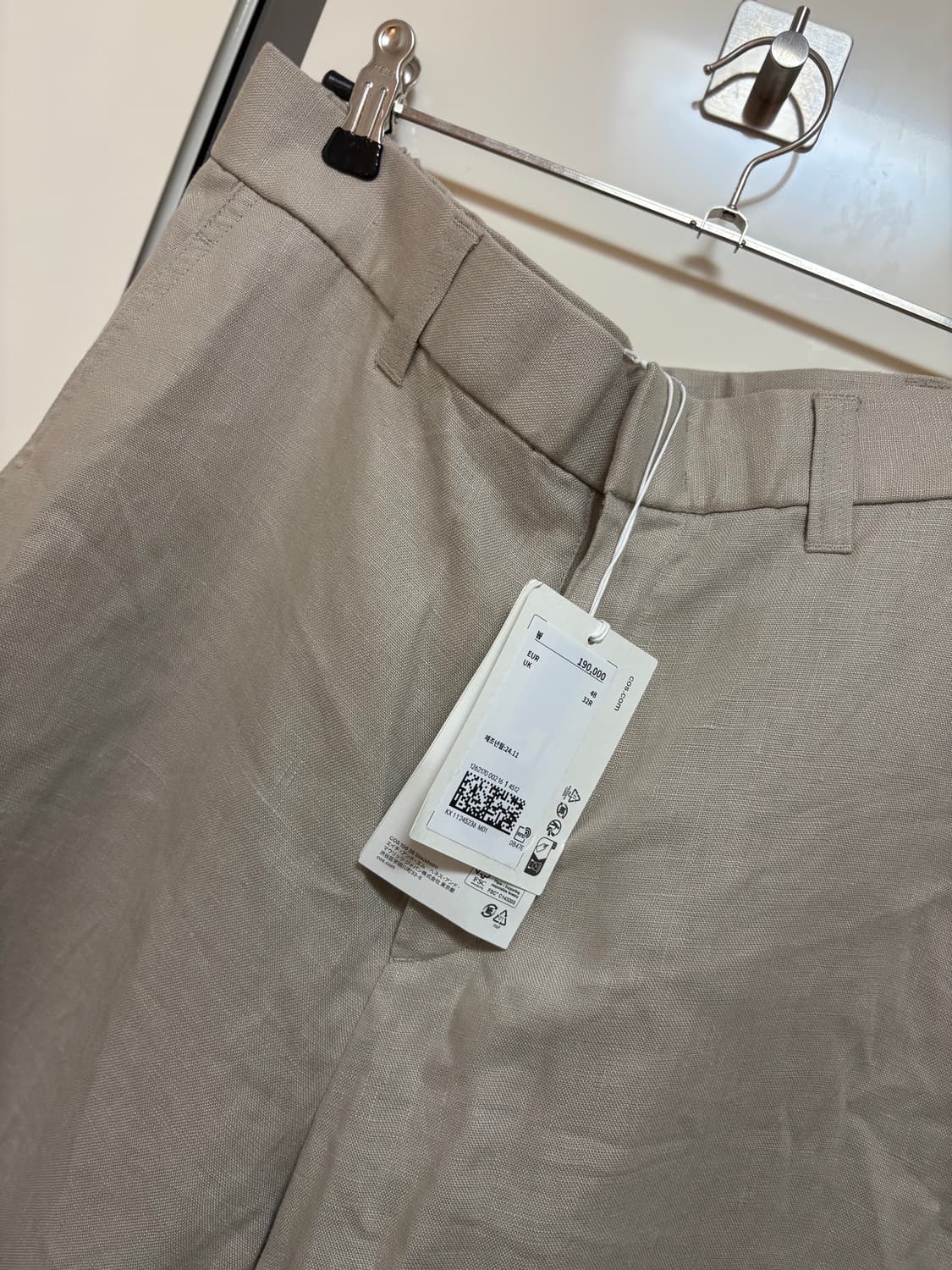 Cos 코스 남성 린넨 팬츠 새상품 43 정가 19만원 상품이미지5