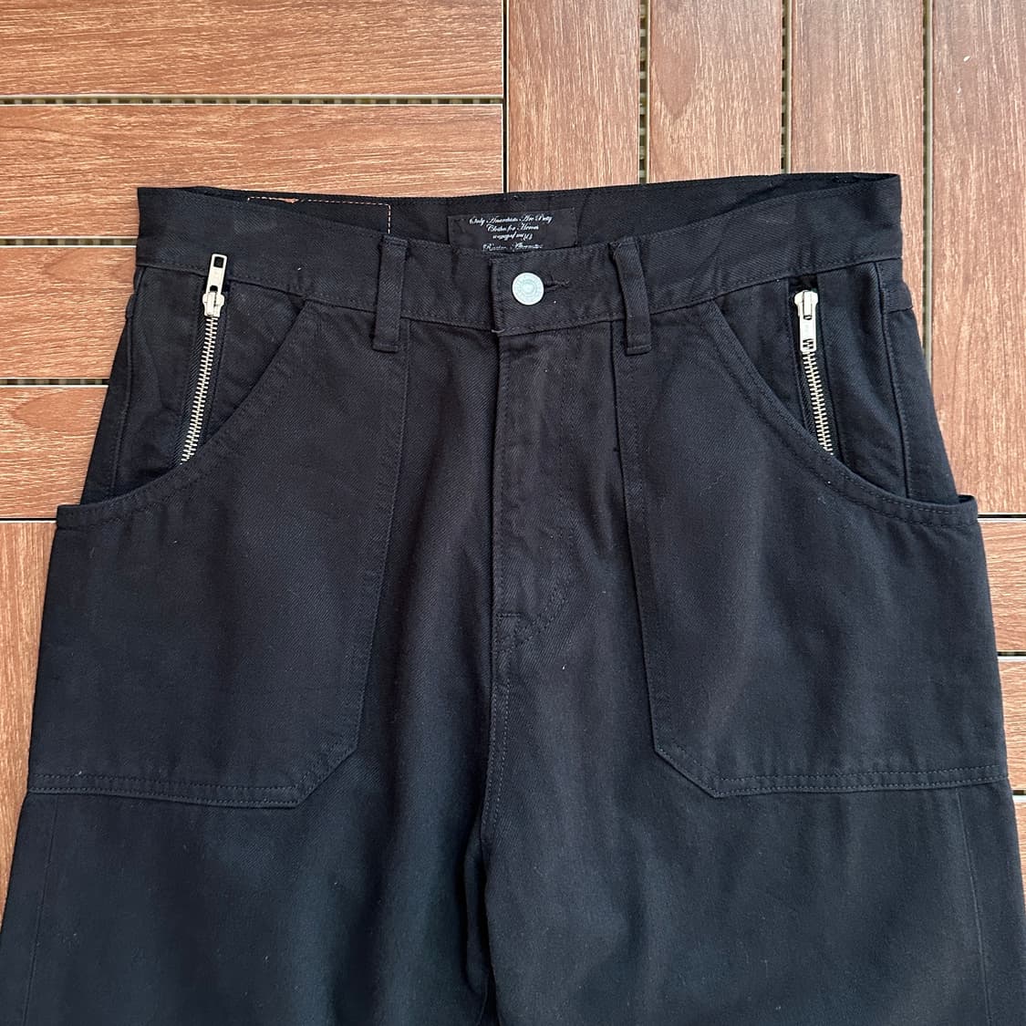 Rna black cotton pants 상품이미지5