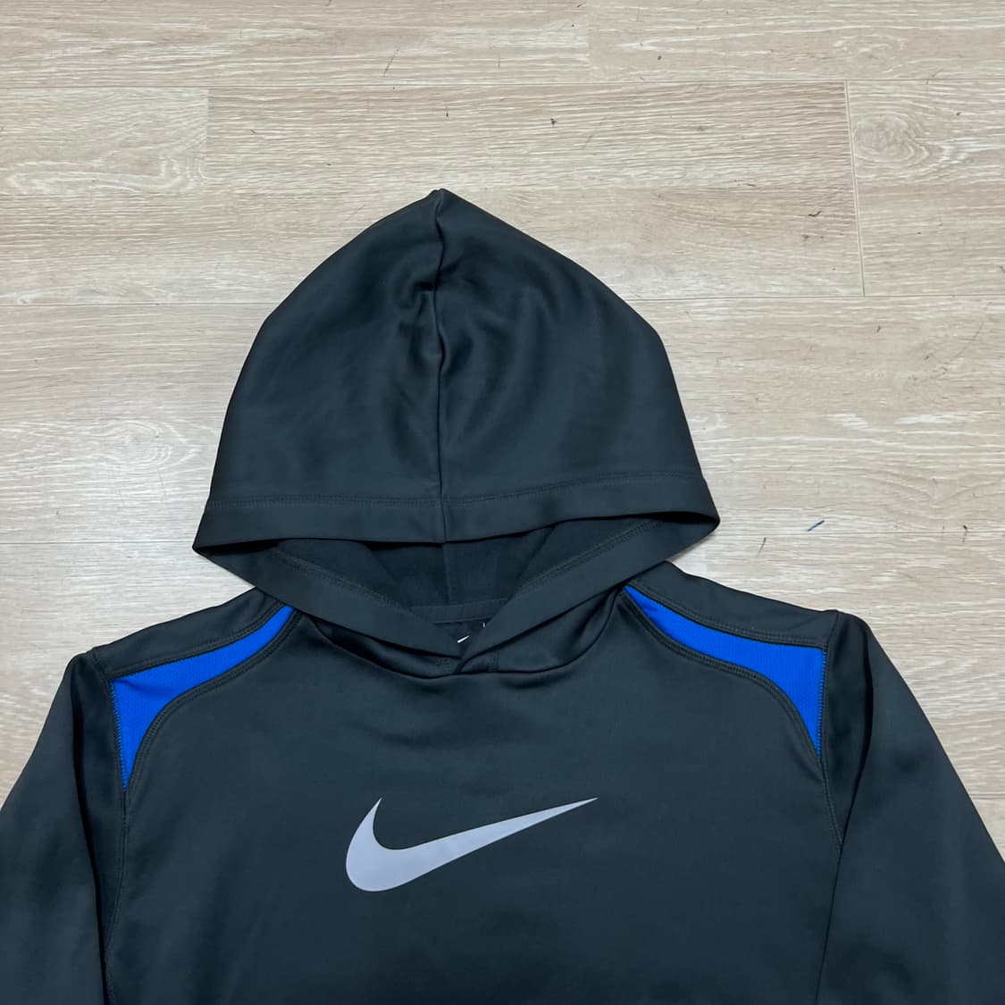 나이키 써마핏 빅로고 배색 후드 티셔츠 [블랙] L/100 상품이미지2