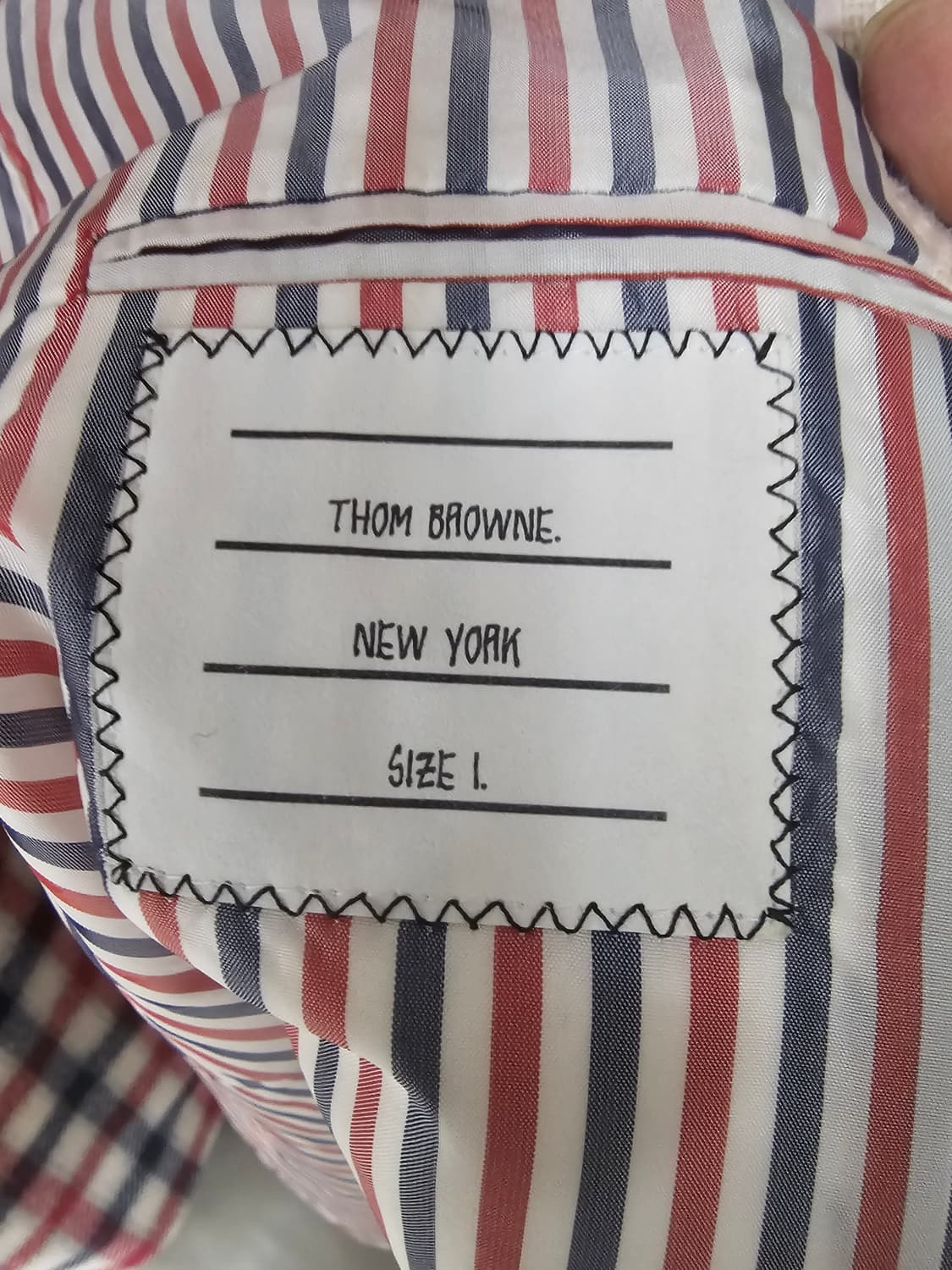 톰브라운 트위드 체크 클래식 코트(1/100/정품) 상품이미지8