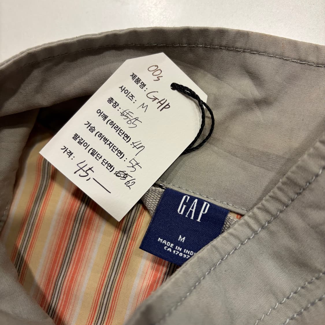 [M] 04s GAP 갭 빈티지 코튼 집업 자켓 D275 상품이미지5