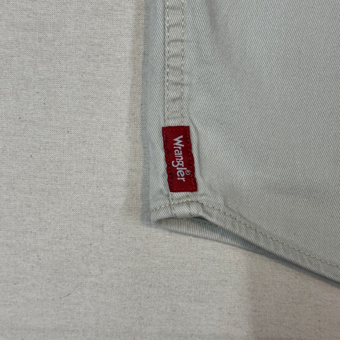 XL) Wrangler 랭글러 투포켓 워크웨어 코튼 셔츠 크림 베이지 상품이미지5