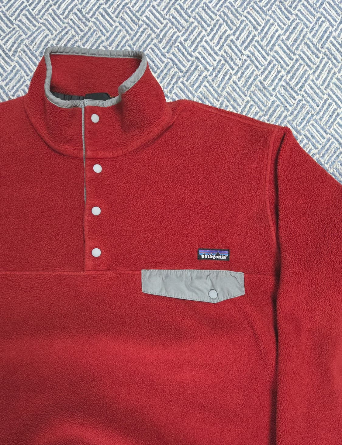 (M)파타고니아 레드/그레이 신칠라 자켓 상품이미지3
