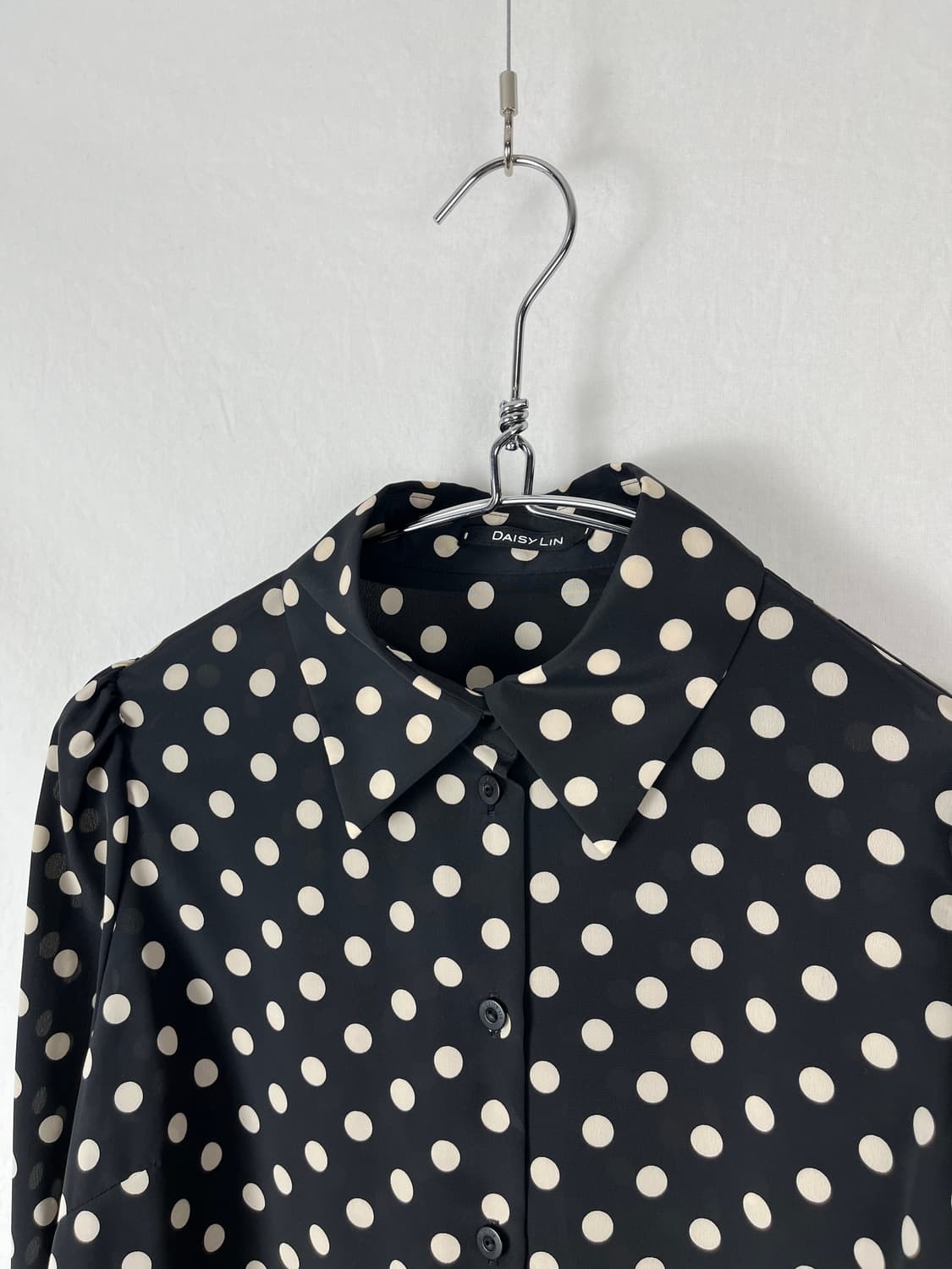 Vintage (maede in japan) 폴카 도트 패턴 셔츠  상품이미지5