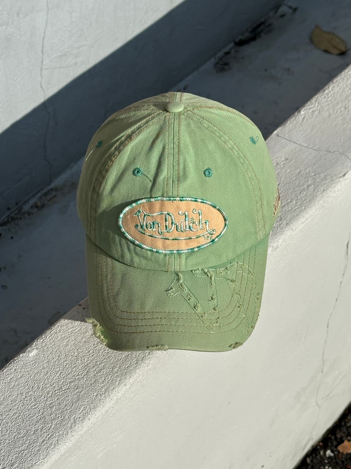 [M-L] 본더치 로고 디트로이트 연두색 볼캡 모자 상품이미지1