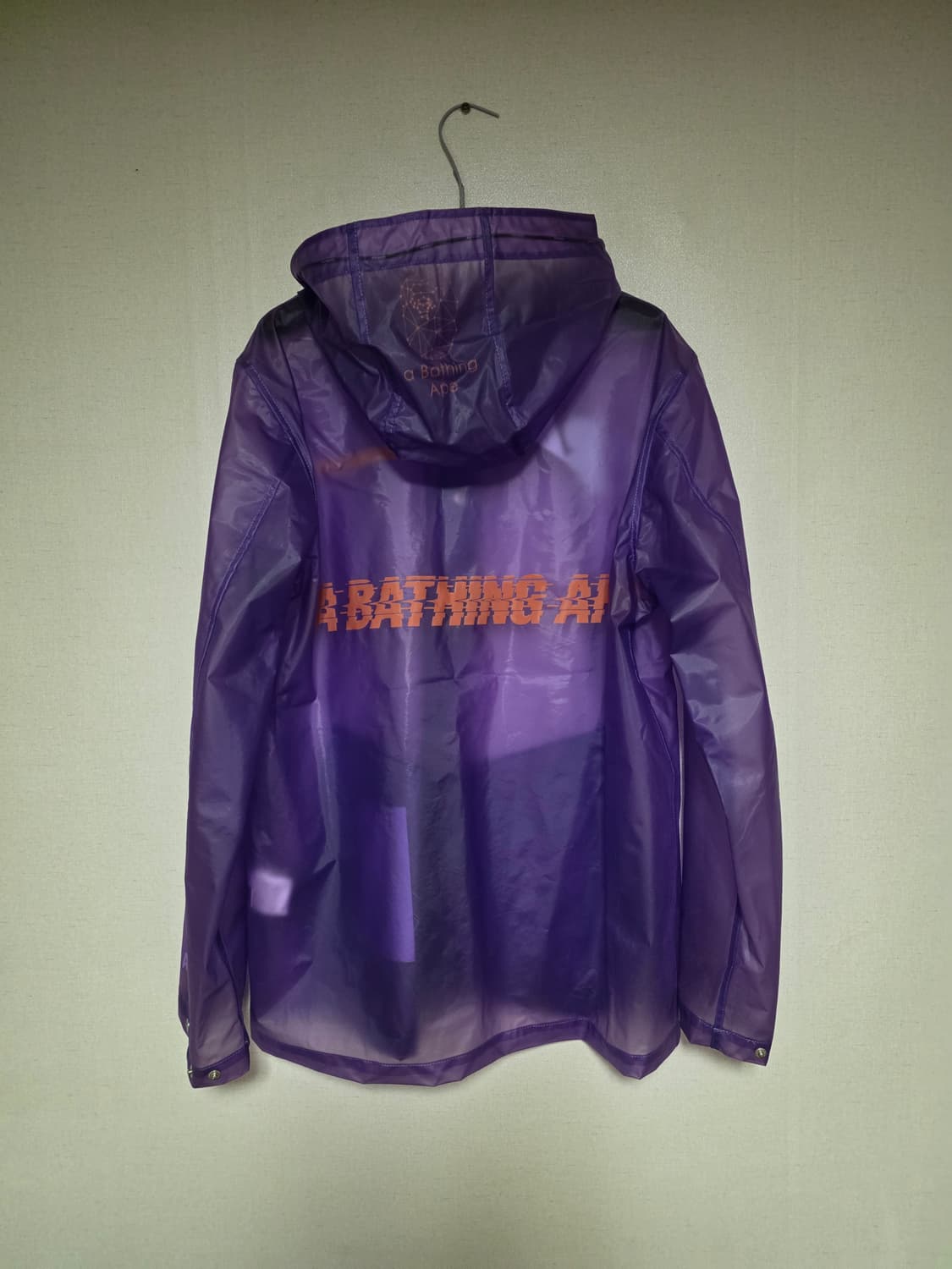 [M]베이프 19SS PVC 레인자켓 퍼플 상품이미지5