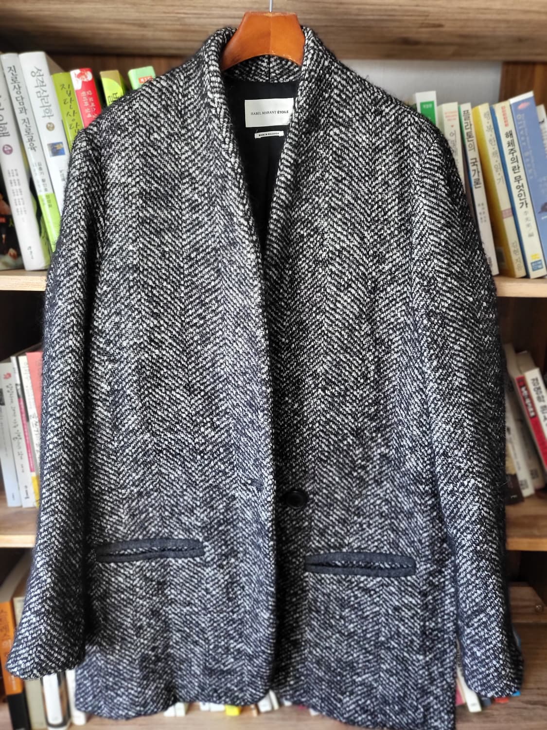 이자벨 마랑 에뚜왈 헤링본 싱글  숏코트 상품이미지2