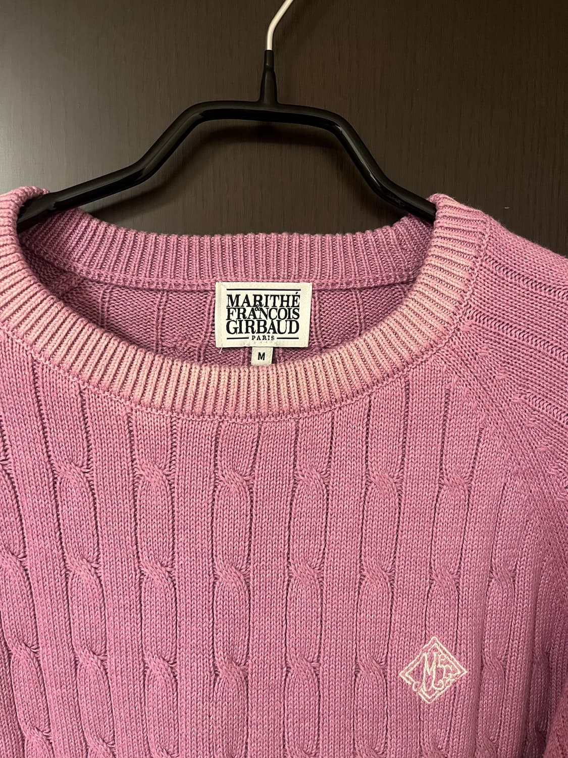 마리떼 케이블 니트 M 라이트 라벤더 상품이미지4