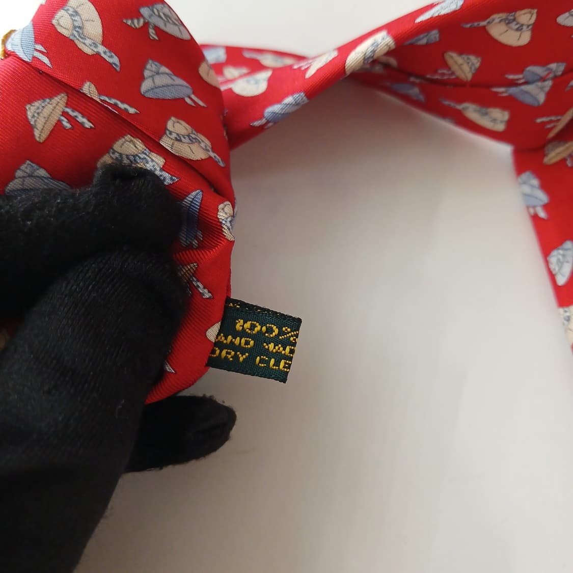 헌팅월드 실크 레드 익스플로러 햇 넥타이 9.6cm A+등급 A18857 상품이미지7