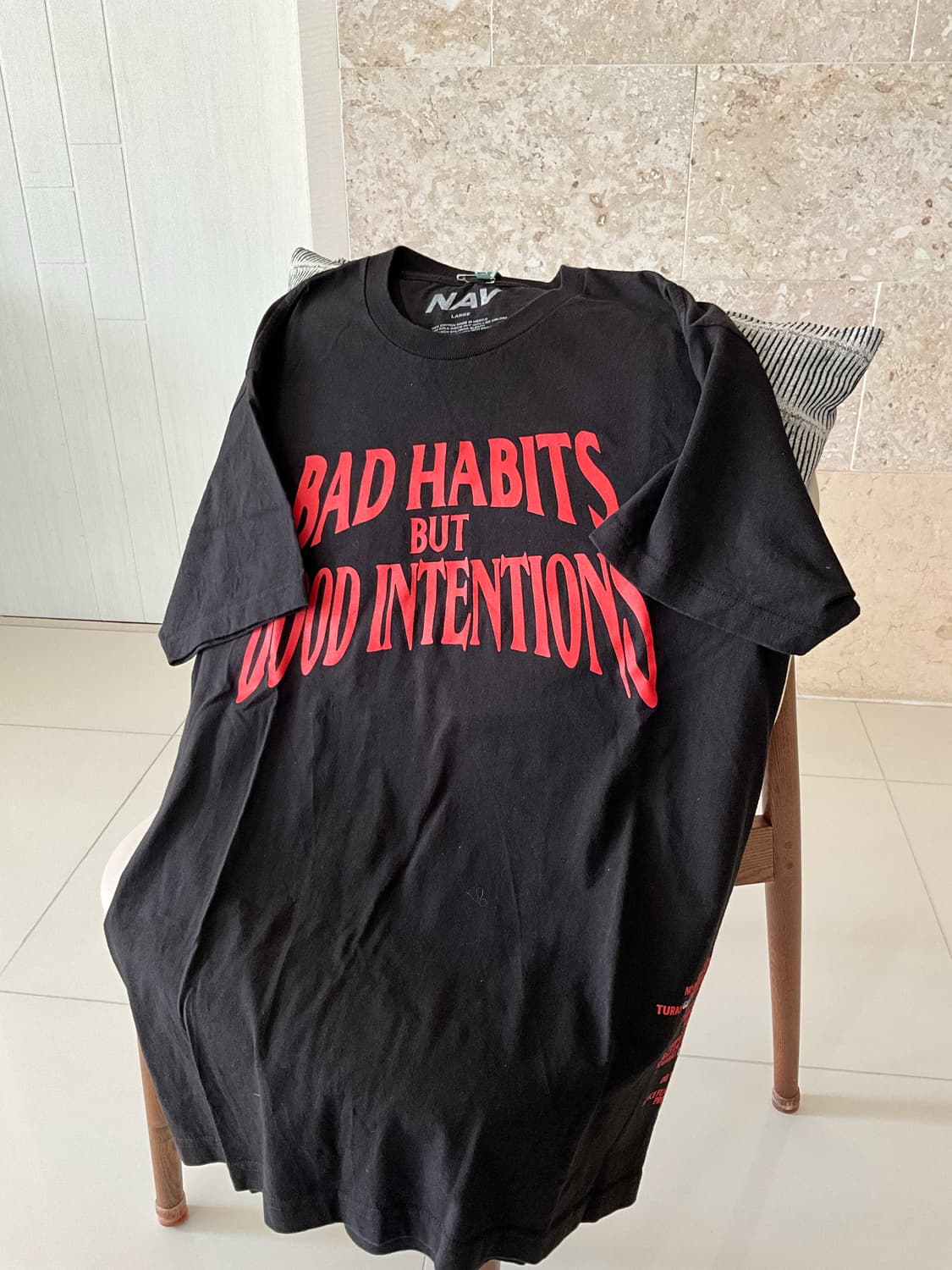 브이론 NAV 협업 반팔 상품이미지2