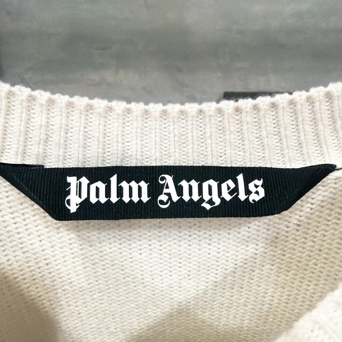 (정품/새상품) PALM ANGELS 팜 엔젤스 남성 멀티컬러 로고 니트 상품이미지3