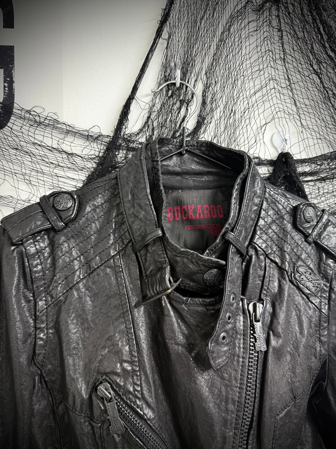 Buckaroo detailed leather jacket 상품이미지8