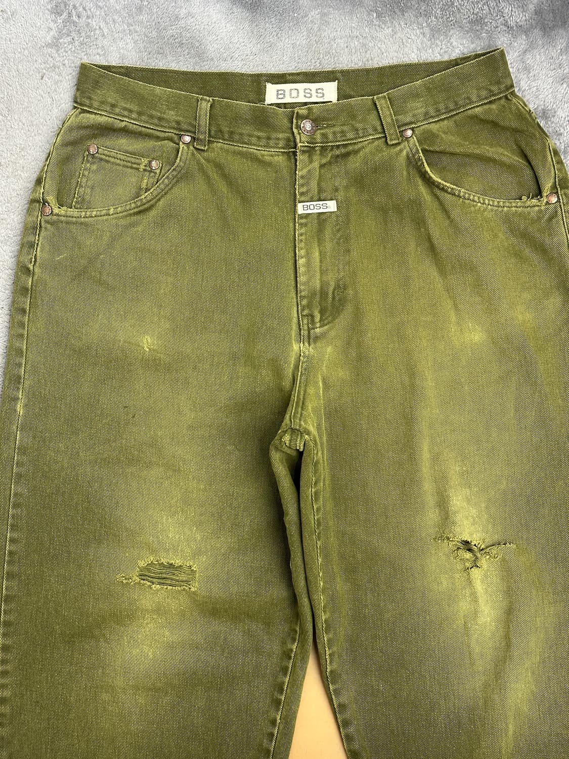 90s BOSS 페이디드 배기핏 데님 팬츠 36 상품이미지3