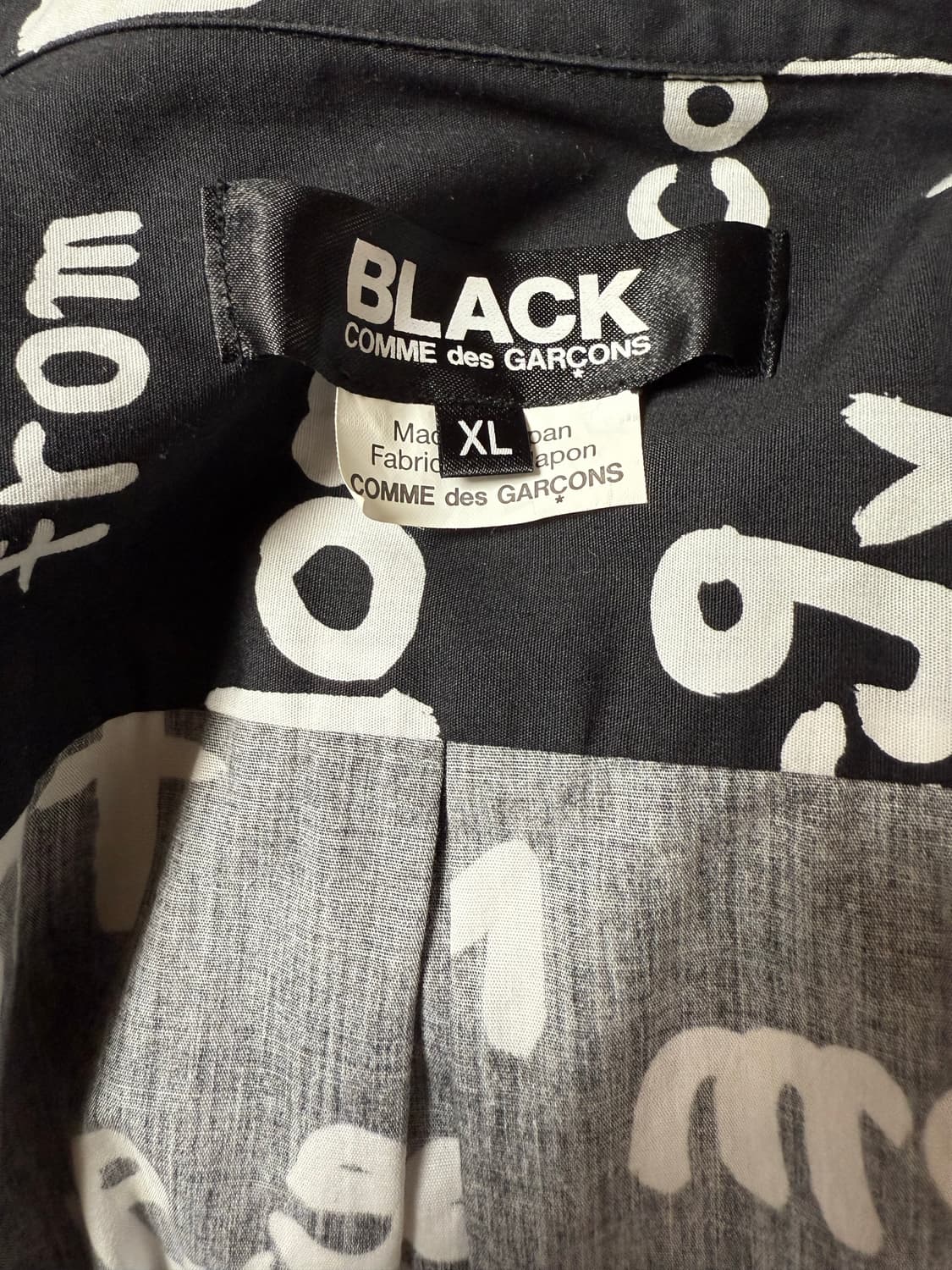 블랙 꼼데가르송 셔츠 XL 상품이미지4