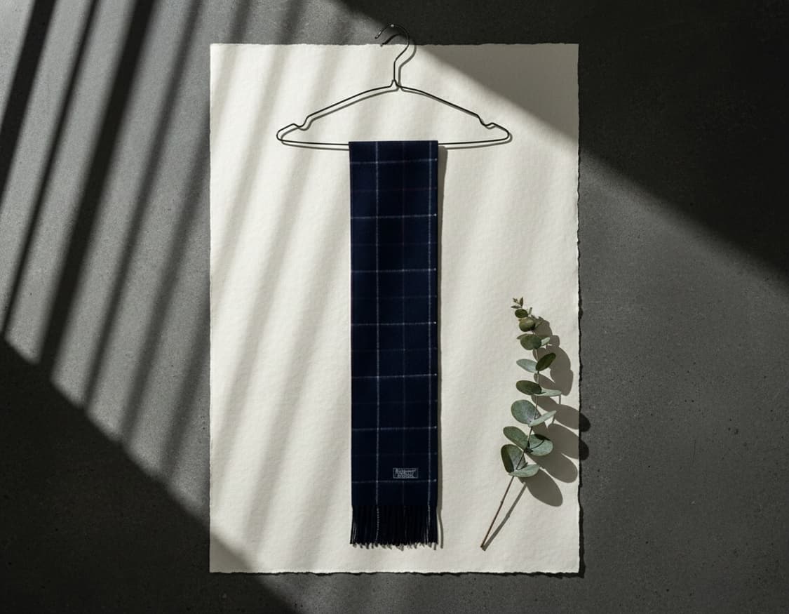 버버리 90s Burberrys 캐시미어 윈도우 체크 머플러 상품이미지6