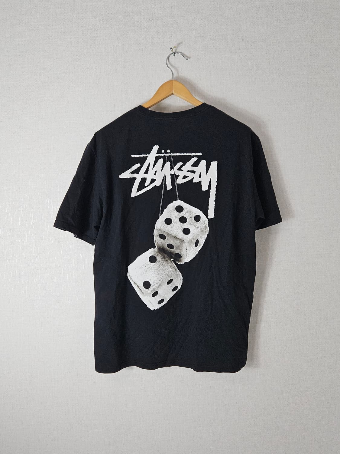 스투시 퍼지 다이스 반팔 티셔츠 블랙 L 정품 상품이미지1