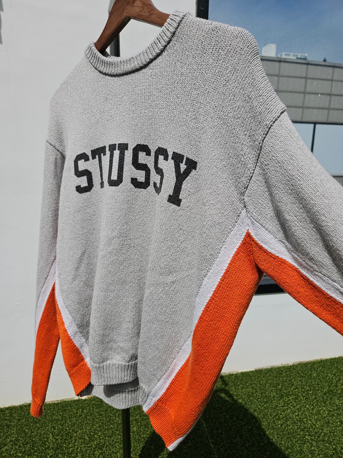 스투시 콘트라스트 크루넥 헤더 상품이미지3