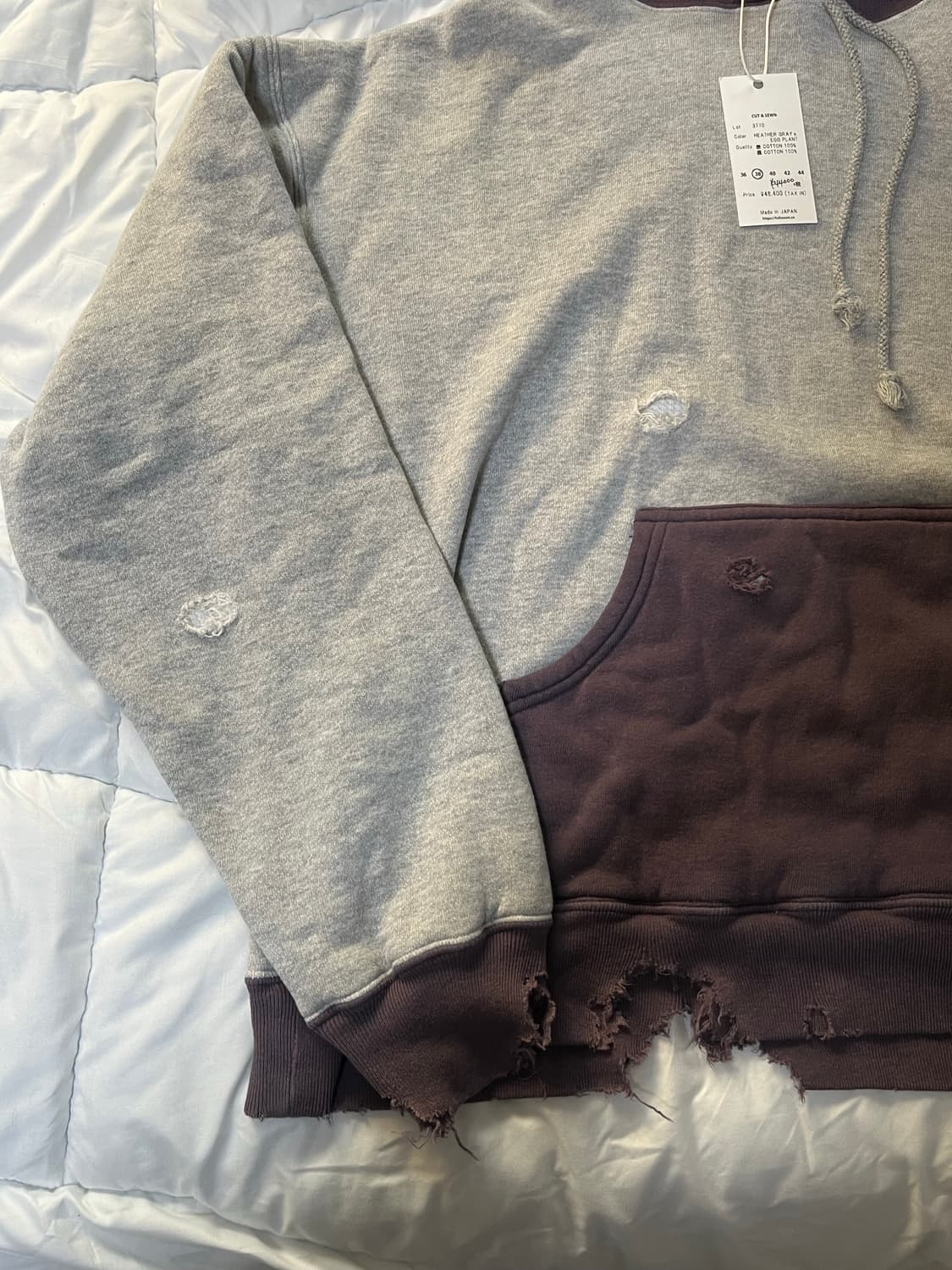 [38] 풀카운트 25aw 더블 페이스 페이딩 스웻 후드 상품이미지2