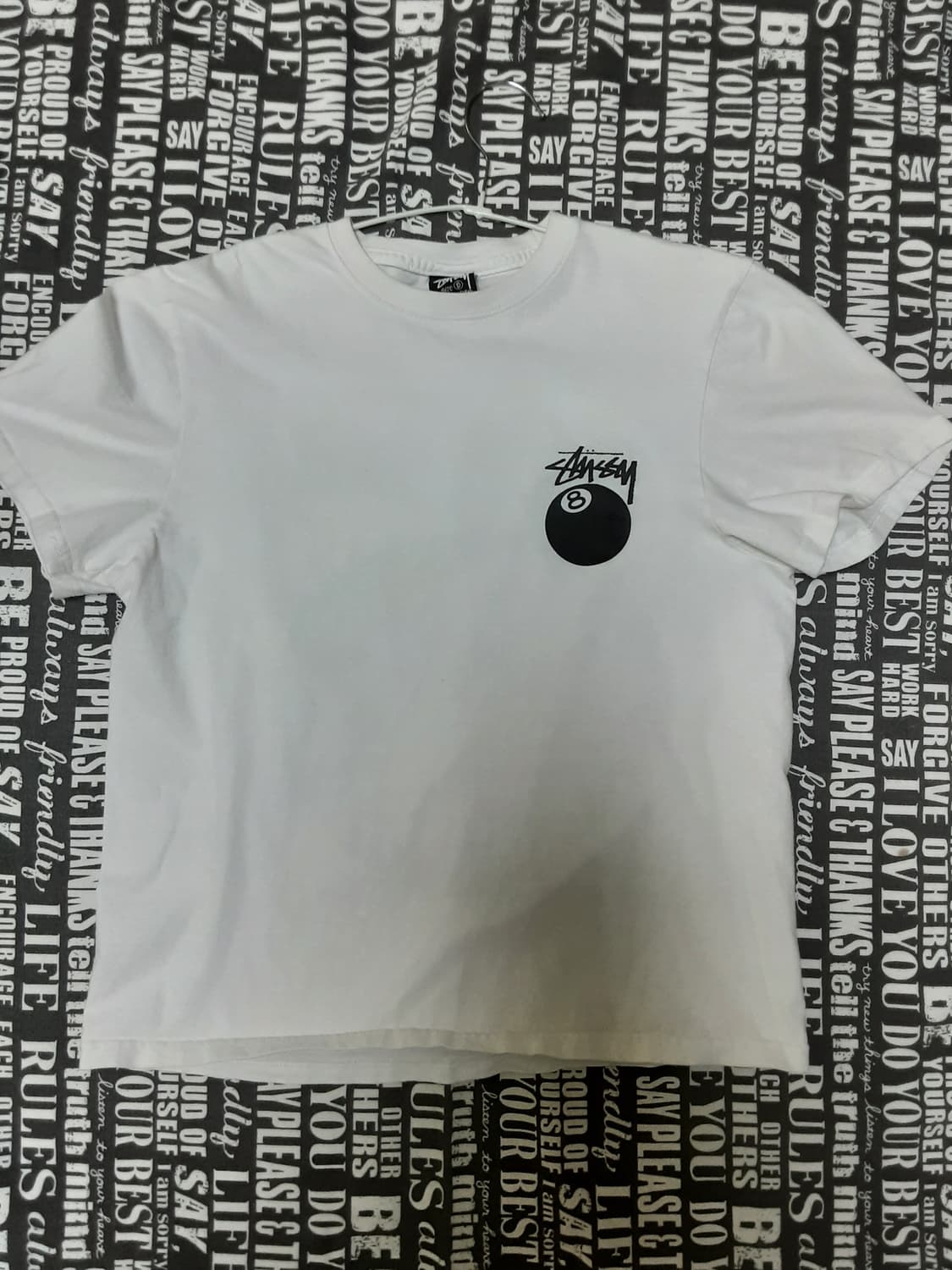 스투시 8볼 반팔 화이트 s 상품이미지1