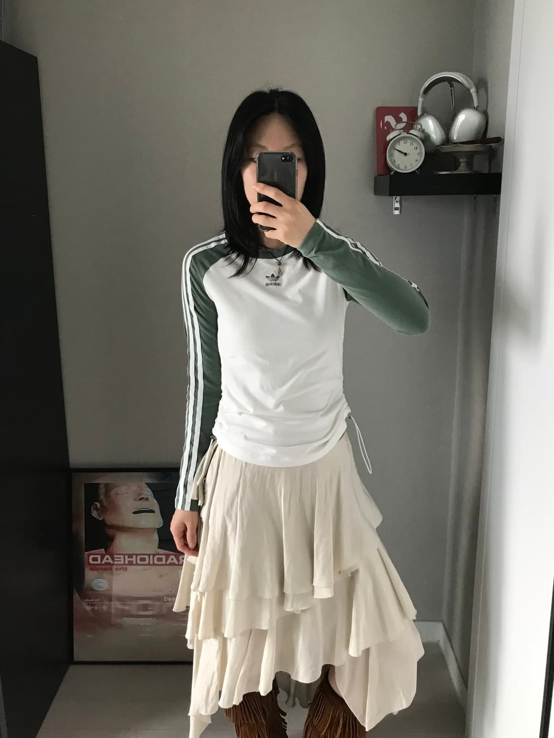 아디다스 트레포일 사이드라인 나그랑 긴팔 슬리브티 상품이미지3