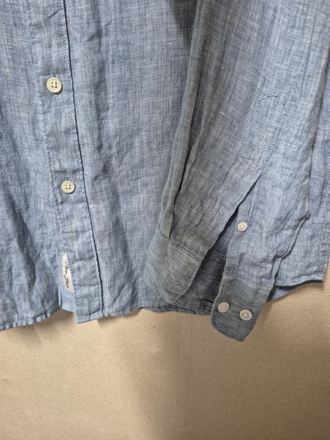 빈폴 스카이블루 빈티지 린넨셔츠 상품이미지4