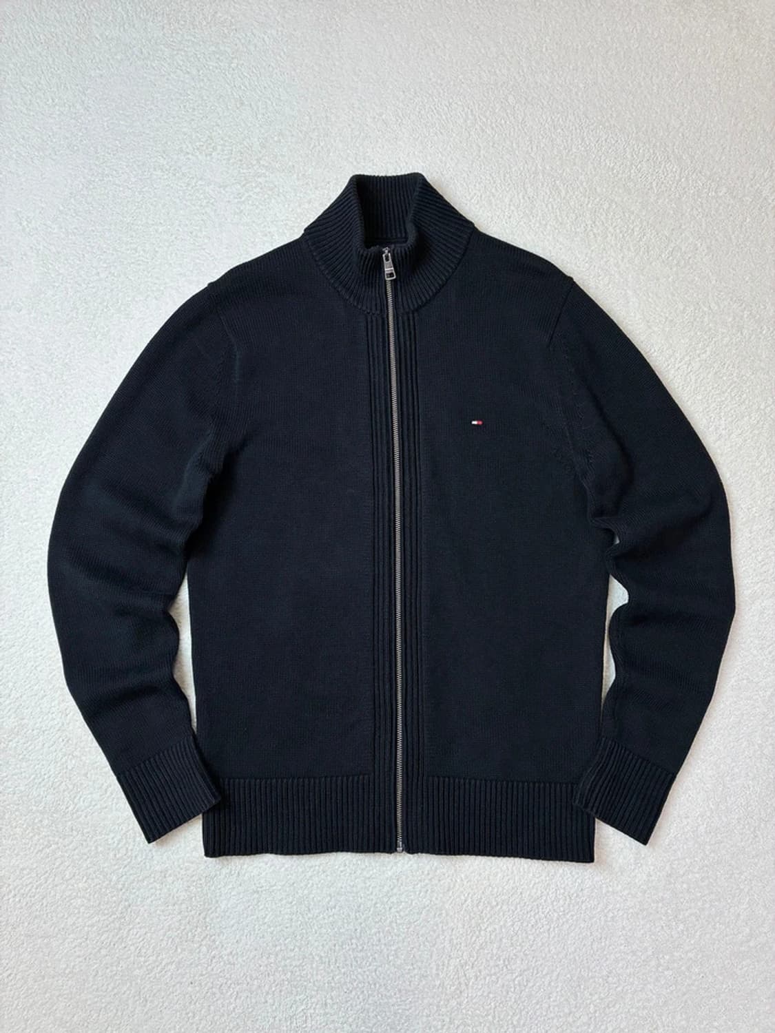 타미힐피거 시그니처 스몰로고 코튼 풀집 니트 가디건 PN5750 상품이미지1