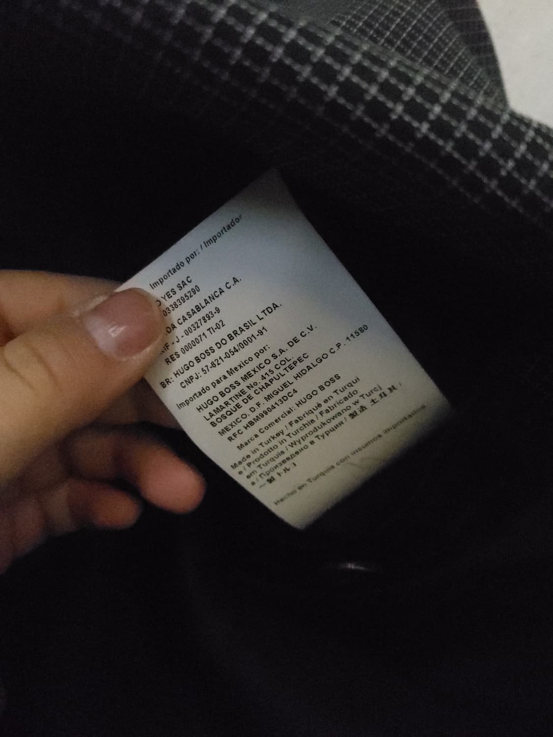 휴고보스 남성용 모직 체크 패턴 블레이저 L 상품이미지6