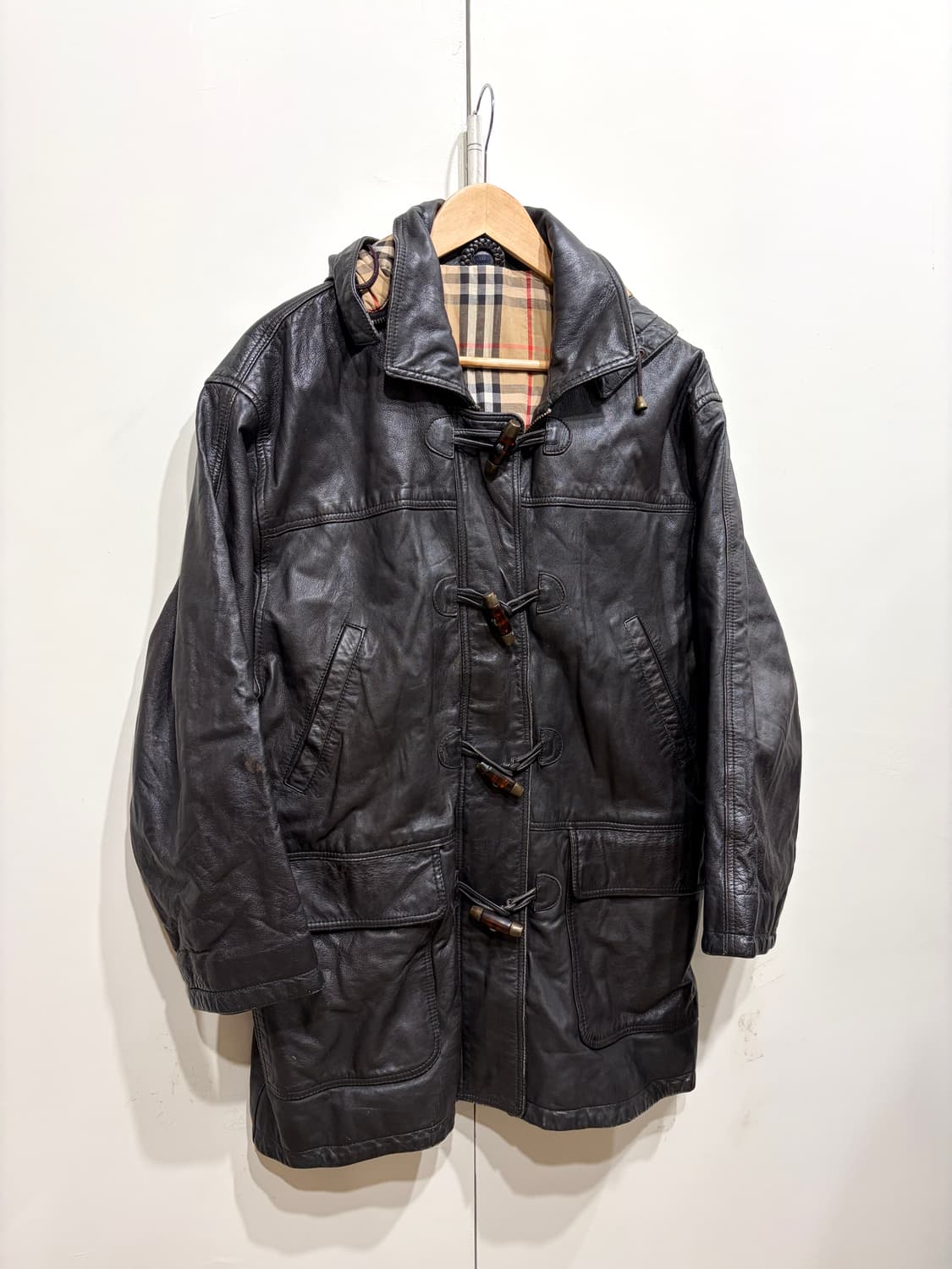 버버리 리얼 레더 더플 코트 상품이미지3
