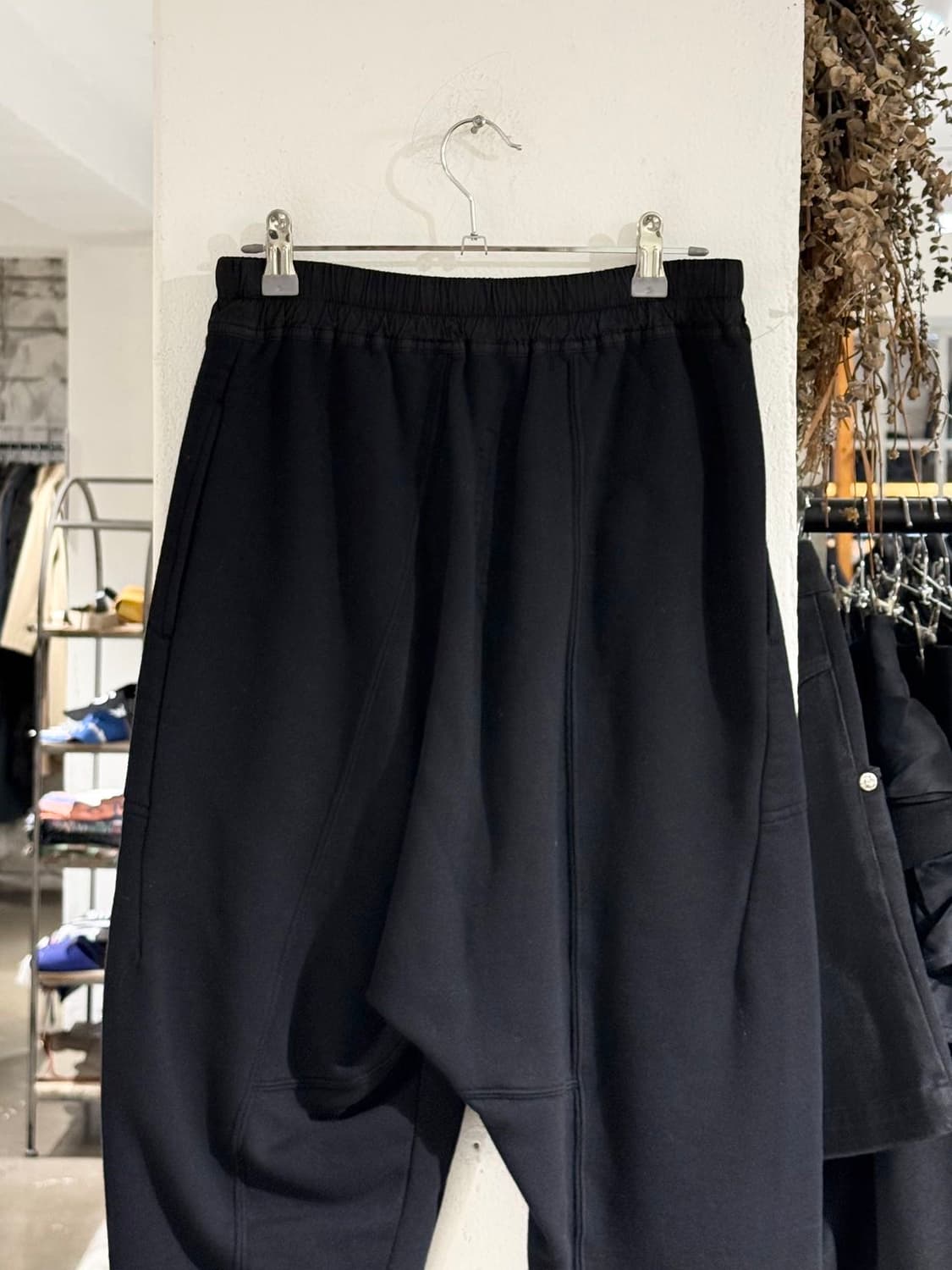 릭 오웬스 다크쉐도우 14fw 블랙 드로우스트링 크롭 팬츠 상품이미지5