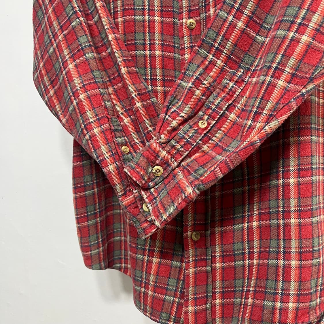 90s HEAVY COTTON FLANNEL 헤비코튼 플란넬 셔츠 상품이미지5